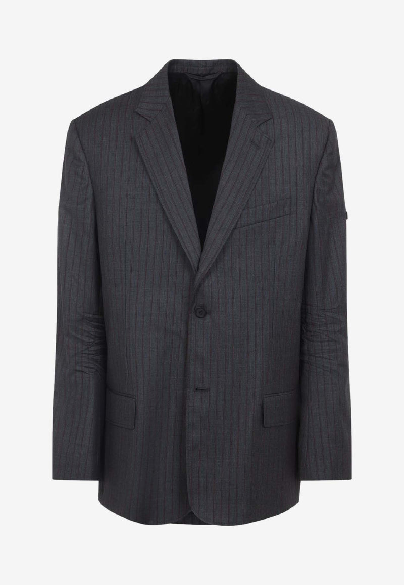Logo-Patch Wool Blazer