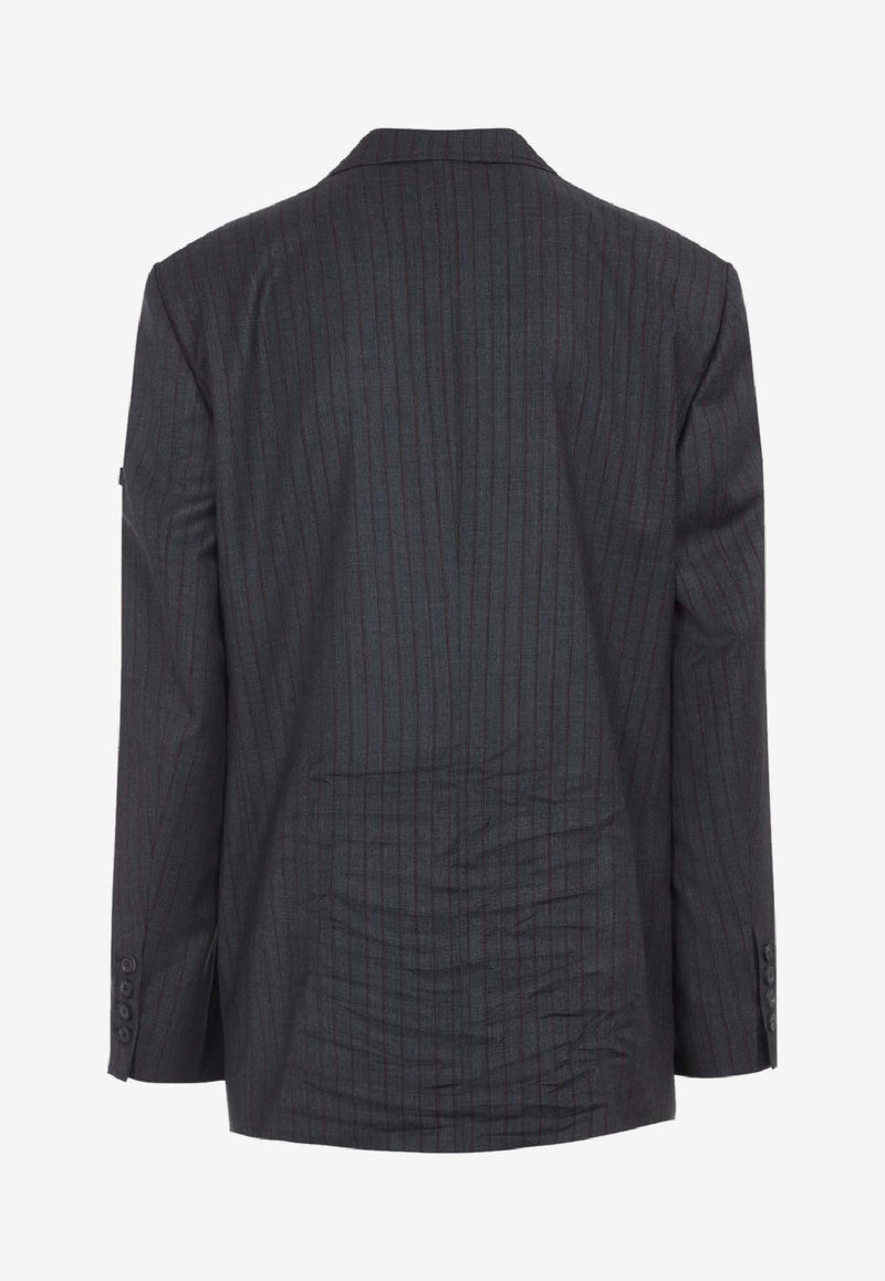 Logo-Patch Wool Blazer