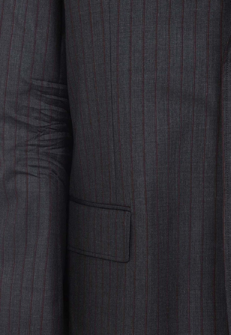 Logo-Patch Wool Blazer