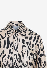 Armony Leopard Print Silk Shirt