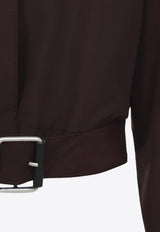 High-Neck Trench Jacket