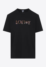 Crewneck T-shirt with Embroidered-Logo