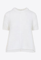 Knitted Mohair-Blend Top