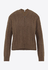 Cable Knit Wool Sweater