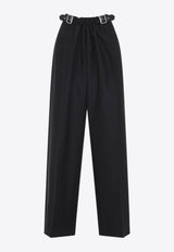 Straight-Leg Tailored Pants