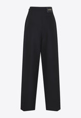 Mid-Rise Belted Tailored Pants