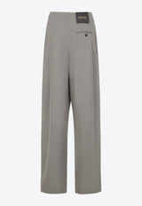 Mid-Rise Belted Tailored Pants