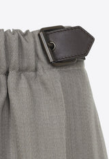 Straight-Leg Tailored Pants