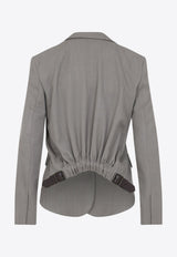 Single-Breasted Buttoned Jacket