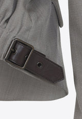 Single-Breasted Buttoned Jacket