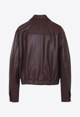 Leather Zip-Up Jacket