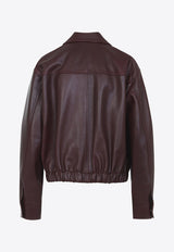 Leather Zip-Up Jacket