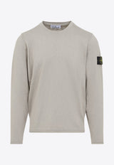 Logo Patch Crewneck Sweater