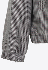 Houndstooth Bomber Jacket