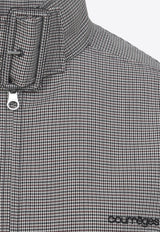 Houndstooth Bomber Jacket