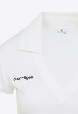 V-neck Cropped Polo T-shirt