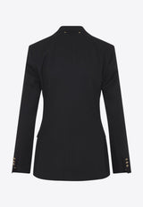 Double-Breasted V-neck Blazer