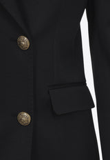 Double-Breasted V-neck Blazer