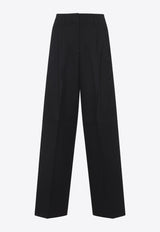 Wide-Leg Wool Pants