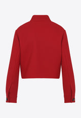 Caban Drill Jacket with V-Logo