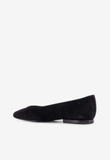Suede Ballet Flats