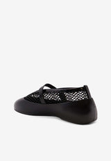 Perforated Leather Ballet Flats