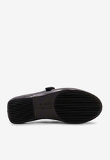 Perforated Leather Ballet Flats