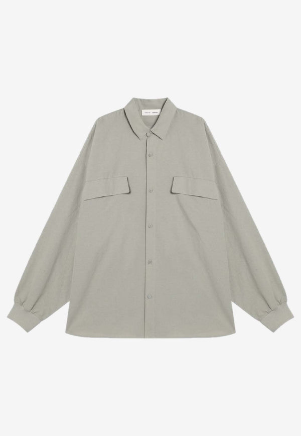 Fear Of God Essentials Essential Long-Sleeved Shirt Gray 186SP254426F/R_FEARE-AS