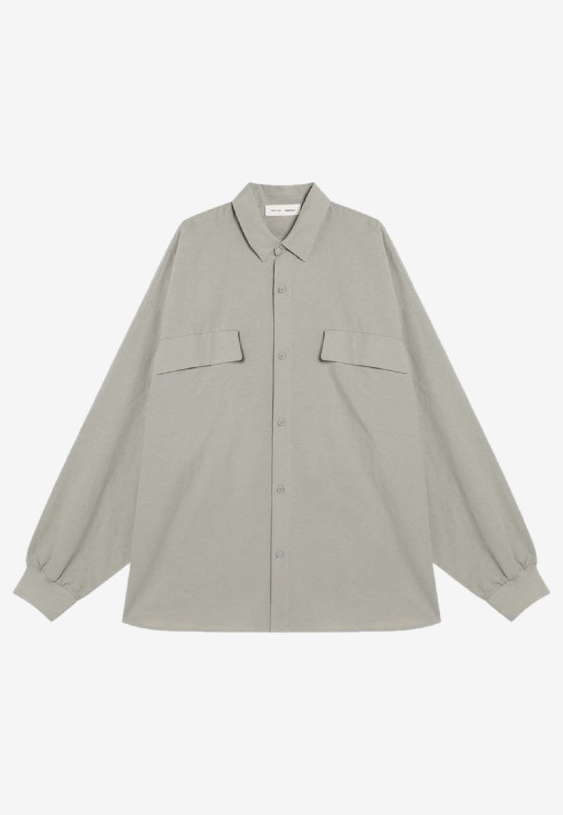 Fear Of God Essentials Essential Long-Sleeved Shirt Gray 186SP254426F/R_FEARE-AS