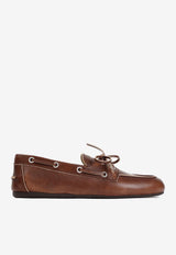 Burnt Calf Leather Loafers