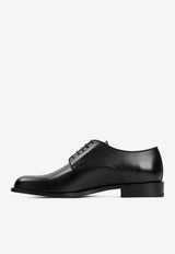 Derby Leather Lace-Up Shoes