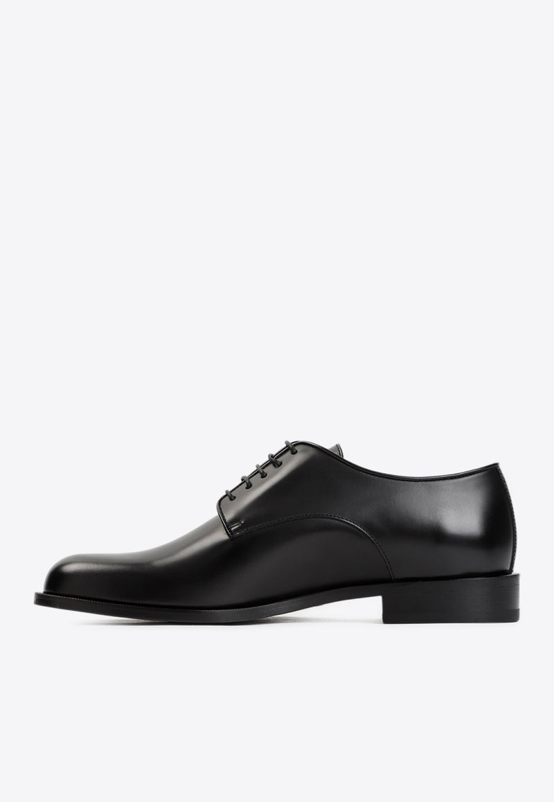 Derby Leather Lace-Up Shoes