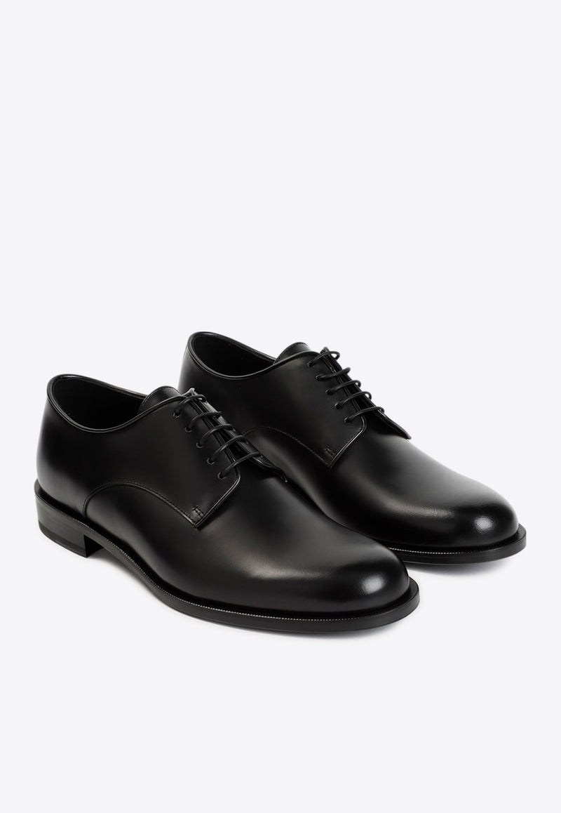 Derby Leather Lace-Up Shoes