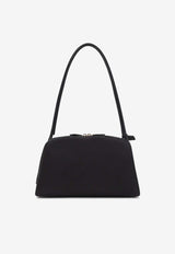 Le Bouledogue Suede Shoulder Bag