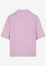 Short-Sleeved Shirt with Embroidered-Logo