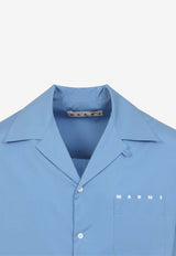 Short-Sleeved Shirt with Embroidered-Logo