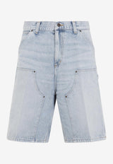 Double-Knee Denim Shorts
