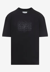Numerical Print Washed T-shirt