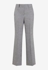 Wool Blend Tailored Pants