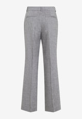 Wool Blend Tailored Pants