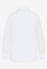 Silk Organza Long-Sleeved Shirt