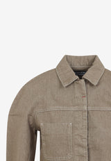 Ovalo Cropped Denim Jacket