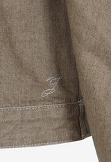 Ovalo Cropped Denim Jacket