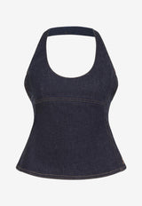 Lavoir De-Nimes Halterneck Denim Top