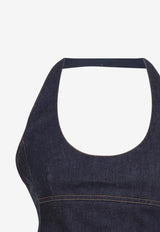 Lavoir De-Nimes Halterneck Denim Top