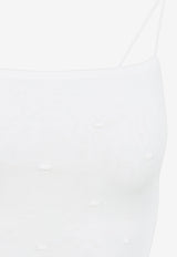 Plumetis Knit Maxi Dress