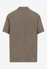 Short-Sleeved Linen Shirt