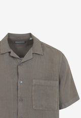 Short-Sleeved Linen Shirt