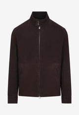 Zip-Up Leather Jacket