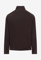 Zip-Up Leather Jacket